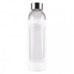 branded 550ml Capri Glass Bottle / Silicone Sleeve, from our range of promotional Drink Bottles - Glass