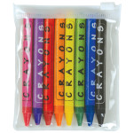 branded Louvre Crayons in PVC Zipper Pouch, from our range of promotional Pencils