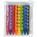 branded Louvre Crayons in PVC Zipper Pouch, from our range of promotional Pencils