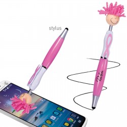 branded Mop Top Awareness Ribbon Pen / Stylus, from our range of promotional Stylus Pens