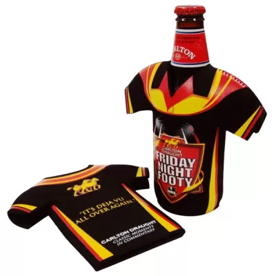 branded Football Jersey Bottle Cooler, from our range of promotional Printed Stubby Holders