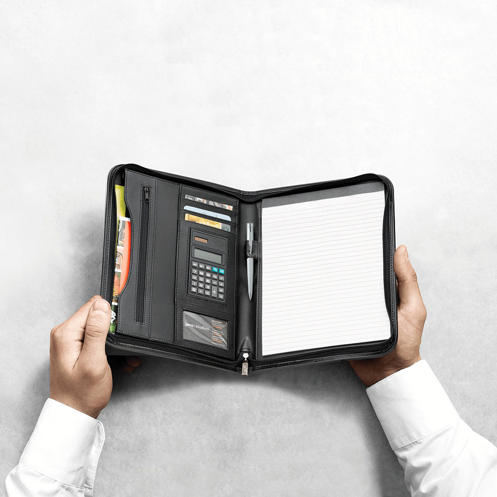 branded The New Yorker Portfolio, from our range of promotional Non Leather Compendiums