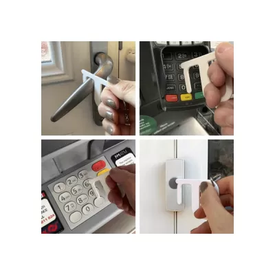 branded Hygiene Key, from our range of promotional Metal Keyrings