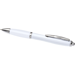branded Nash Ballpoint Pen - All White, from our range of promotional Metal Promotional Pens