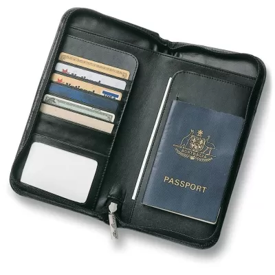 branded Leather Travel Wallet, from our range of promotional Corporate Travel Wallets