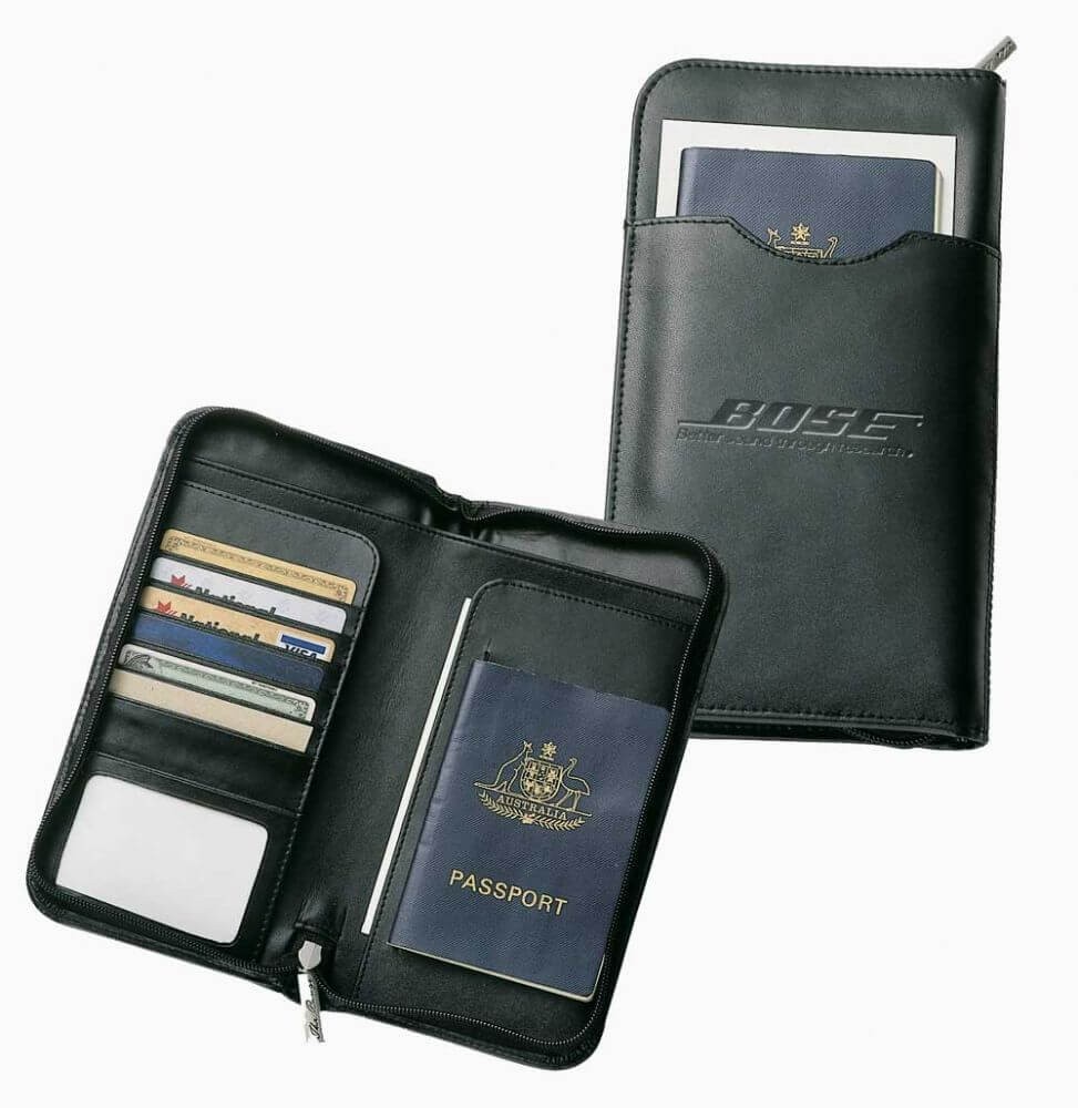 branded Leather Travel Wallet, from our range of promotional Corporate Travel Wallets