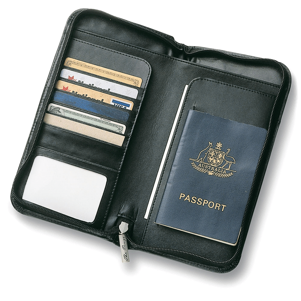 branded Leather Travel Wallet, from our range of promotional Corporate Travel Wallets