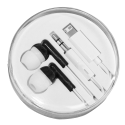 branded Wired Earbuds with Multi-Tips, from our range of promotional Earbuds & Headphones