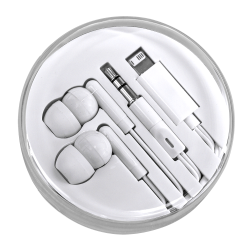 branded Wired Earbuds with Multi-Tips, from our range of promotional Earbuds & Headphones