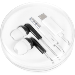 branded Wired Earbuds with Multi-Tips, from our range of promotional Earbuds & Headphones