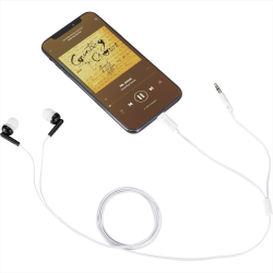 branded Wired Earbuds with Multi-Tips, from our range of promotional Earbuds & Headphones