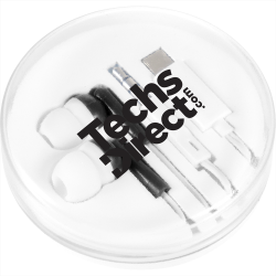 branded Wired Earbuds with Multi-Tips, from our range of promotional Earbuds & Headphones