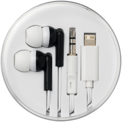 branded Wired Earbuds with Multi-Tips, from our range of promotional Earbuds & Headphones
