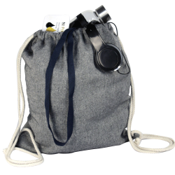 Drawstring Bags & Back Sacks - Melange Custom Dyed Drawstring Bag