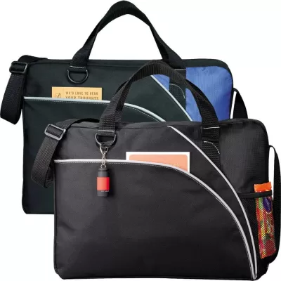 branded Double Curve Conference Bag, from our range of promotional Conference Bags & Satchels
