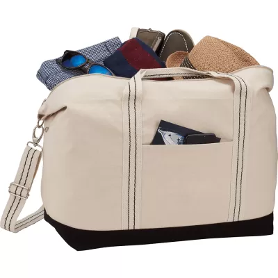 branded Top Sail 12oz Cotton Canvas Duffel, from our range of promotional Travel & Trolley Bags