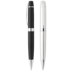 branded Casarotto Ballpoint Pen - Silver, from our range of promotional Metal Promotional Pens