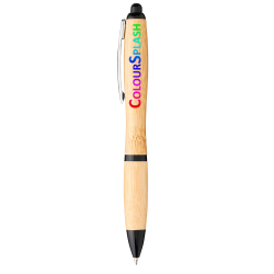 Bamboo & Wood Enviro Pens - Nash Bamboo Ballpoint Pen