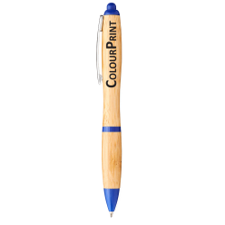 Bamboo & Wood Enviro Pens - Nash Bamboo Ballpoint Pen