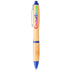 Bamboo & Wood Enviro Pens - Nash Bamboo Ballpoint Pen