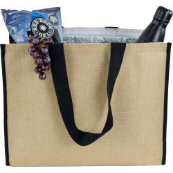 Jute Shopping & Tote Bags - Laminated Jute Cooler bag