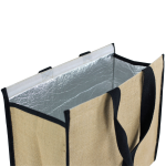Jute Shopping &amp; Tote Bags - Laminated Jute Cooler bag