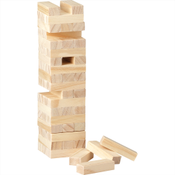 branded Tumbling Tower Wood Block Stacking Game, from our range of promotional Executive Toys and Games