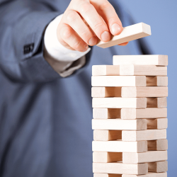 branded Tumbling Tower Wood Block Stacking Game, from our range of promotional Executive Toys and Games