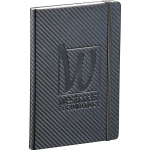 Promotional Journals &amp; Noteboooks  - Ambassador Carbon Fibre 5 x 7 JournalBook