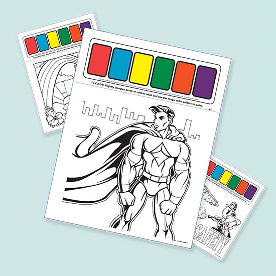 Colouring Bags & Paint Sheets